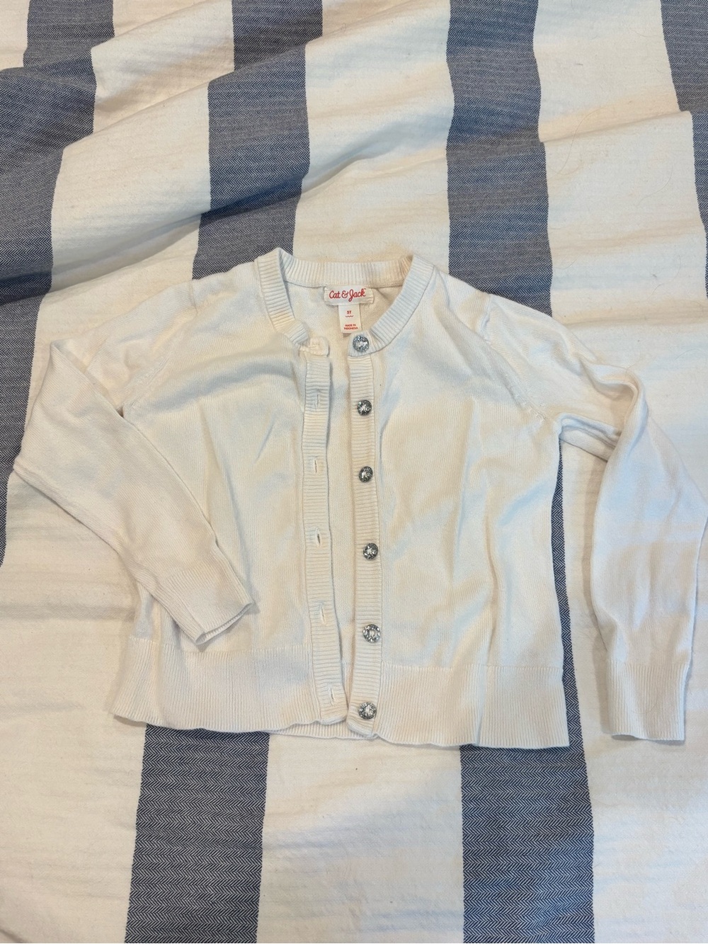 Cat & Jack Jewel Button Cardigan
